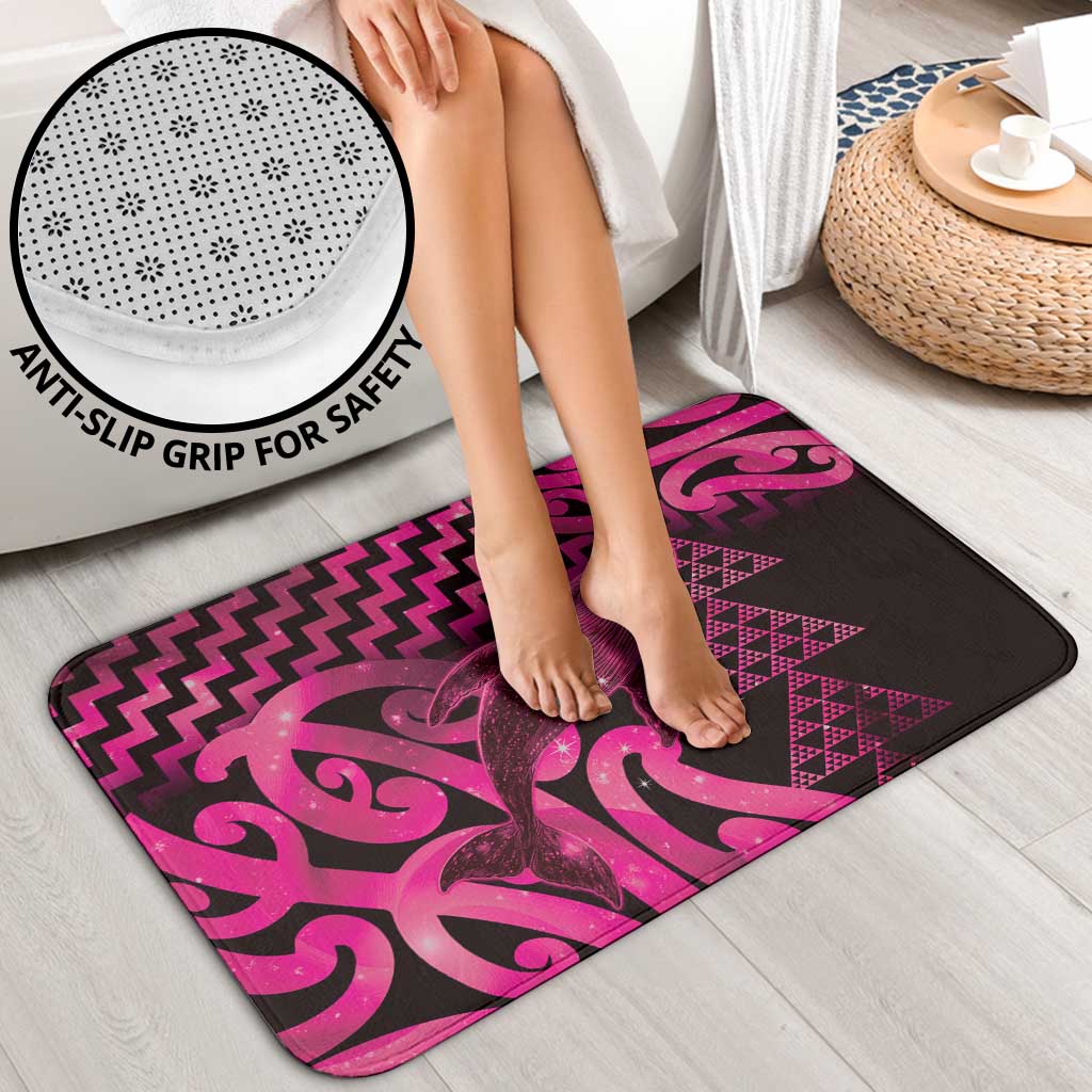 Humpback Whale Matariki New Zealand Bathroom Set NZ Maori Paikea Poutama Luxury Pink LT14 - Polynesian Pride