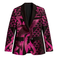 Humpback Whale Matariki New Zealand Blazer NZ Maori Paikea Poutama Luxury Pink LT14 Unisex Pink - Polynesian Pride