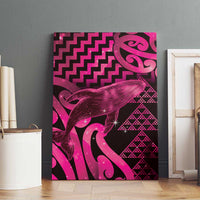 Humpback Whale Matariki New Zealand Canvas Wall Art NZ Maori Paikea Poutama Luxury Pink LT14 - Polynesian Pride