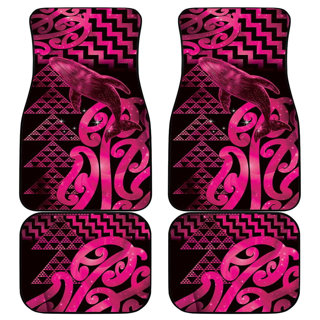 Humpback Whale Matariki New Zealand Car Mats NZ Maori Paikea Poutama Luxury Pink LT14 - Polynesian Pride