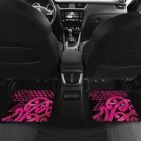 Humpback Whale Matariki New Zealand Car Mats NZ Maori Paikea Poutama Luxury Pink LT14 Set 2pcs - Back Pink - Polynesian Pride