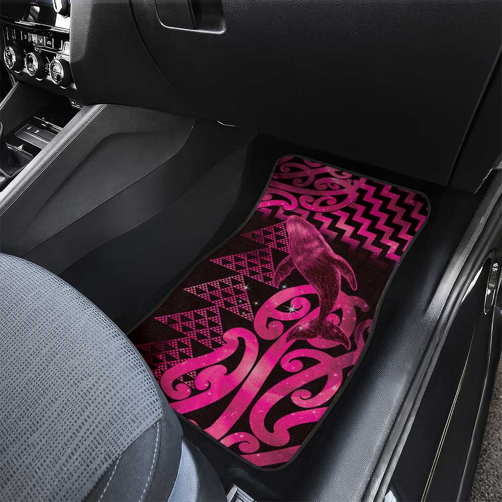 Humpback Whale Matariki New Zealand Car Mats NZ Maori Paikea Poutama Luxury Pink LT14 - Polynesian Pride