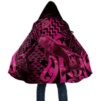 Humpback Whale Matariki New Zealand Cloak NZ Maori Paikea Poutama Luxury Pink LT14 Unisex Pink - Polynesian Pride