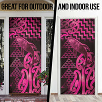 Humpback Whale Matariki New Zealand Door Cover NZ Maori Paikea Poutama Luxury Pink LT14 - Polynesian Pride