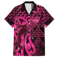 Humpback Whale Matariki New Zealand Hawaiian Shirt NZ Maori Paikea Poutama Luxury Pink LT14 Pink - Polynesian Pride