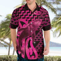 Humpback Whale Matariki New Zealand Hawaiian Shirt NZ Maori Paikea Poutama Luxury Pink LT14 - Polynesian Pride