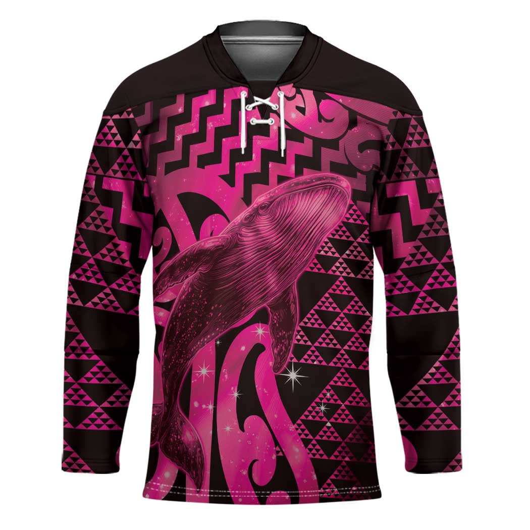 Humpback Whale Matariki New Zealand Hockey Jersey NZ Maori Paikea Poutama Luxury Pink