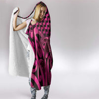 Humpback Whale Matariki New Zealand Hooded Blanket NZ Maori Paikea Poutama Luxury Pink LT14 - Polynesian Pride