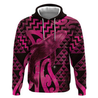 Humpback Whale Matariki New Zealand Hoodie NZ Maori Paikea Poutama Luxury Pink LT14 Pullover Hoodie Pink - Polynesian Pride