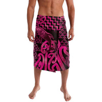 Humpback Whale Matariki New Zealand Lavalava NZ Maori Paikea Poutama Luxury Pink LT14 Pink - Polynesian Pride