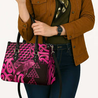 Humpback Whale Matariki New Zealand Leather Bag NZ Maori Paikea Poutama Luxury Pink