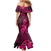 Humpback Whale Matariki New Zealand Mermaid Dress NZ Maori Paikea Poutama Luxury Pink