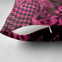 Humpback Whale Matariki New Zealand Pillow Cover NZ Maori Paikea Poutama Luxury Pink LT14 - Polynesian Pride