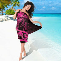 Humpback Whale Matariki New Zealand Sarong NZ Maori Paikea Poutama Luxury Pink LT14 - Polynesian Pride