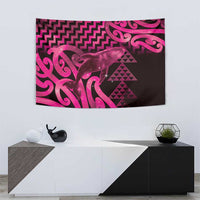 Humpback Whale Matariki New Zealand Tapestry NZ Maori Paikea Poutama Luxury Pink LT14 - Polynesian Pride