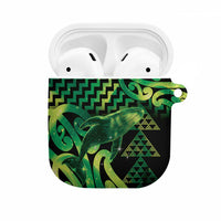 Humpback Whale Matariki New Zealand AirPods Case NZ Maori Paikea Poutama Luxury Green LT14 Green - Polynesian Pride