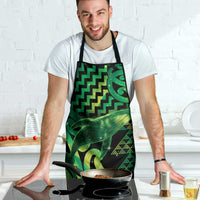 Humpback Whale Matariki New Zealand Apron NZ Maori Paikea Poutama Luxury Green LT14 - Polynesian Pride