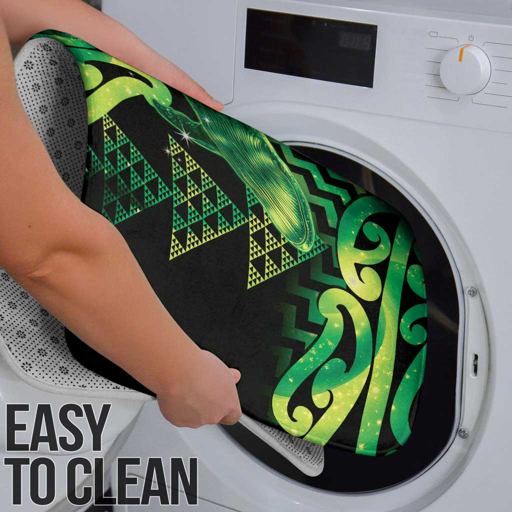 Humpback Whale Matariki New Zealand Bathroom Set NZ Maori Paikea Poutama Luxury Green LT14 - Polynesian Pride