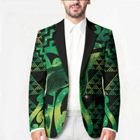 Humpback Whale Matariki New Zealand Blazer NZ Maori Paikea Poutama Luxury Green LT14 - Polynesian Pride