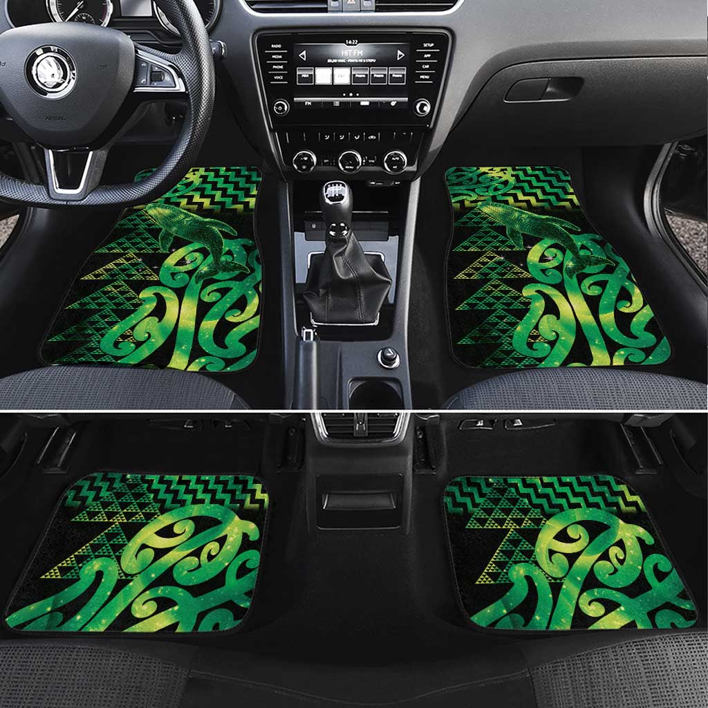 Humpback Whale Matariki New Zealand Car Mats NZ Maori Paikea Poutama Luxury Green