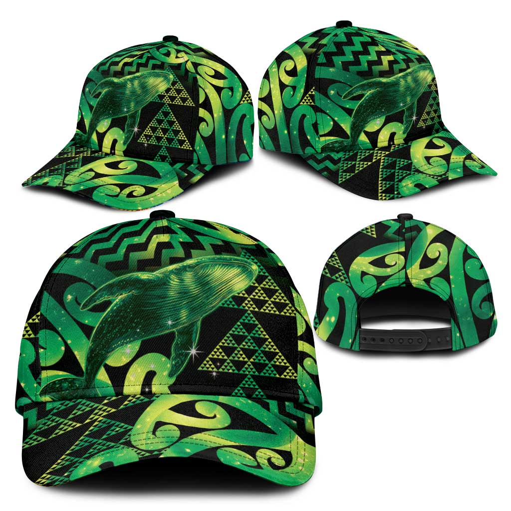 Humpback Whale Matariki New Zealand Classic Cap NZ Maori Paikea Poutama Luxury Green LT14 - Polynesian Pride