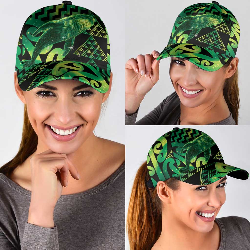 Humpback Whale Matariki New Zealand Classic Cap NZ Maori Paikea Poutama Luxury Green LT14 - Polynesian Pride
