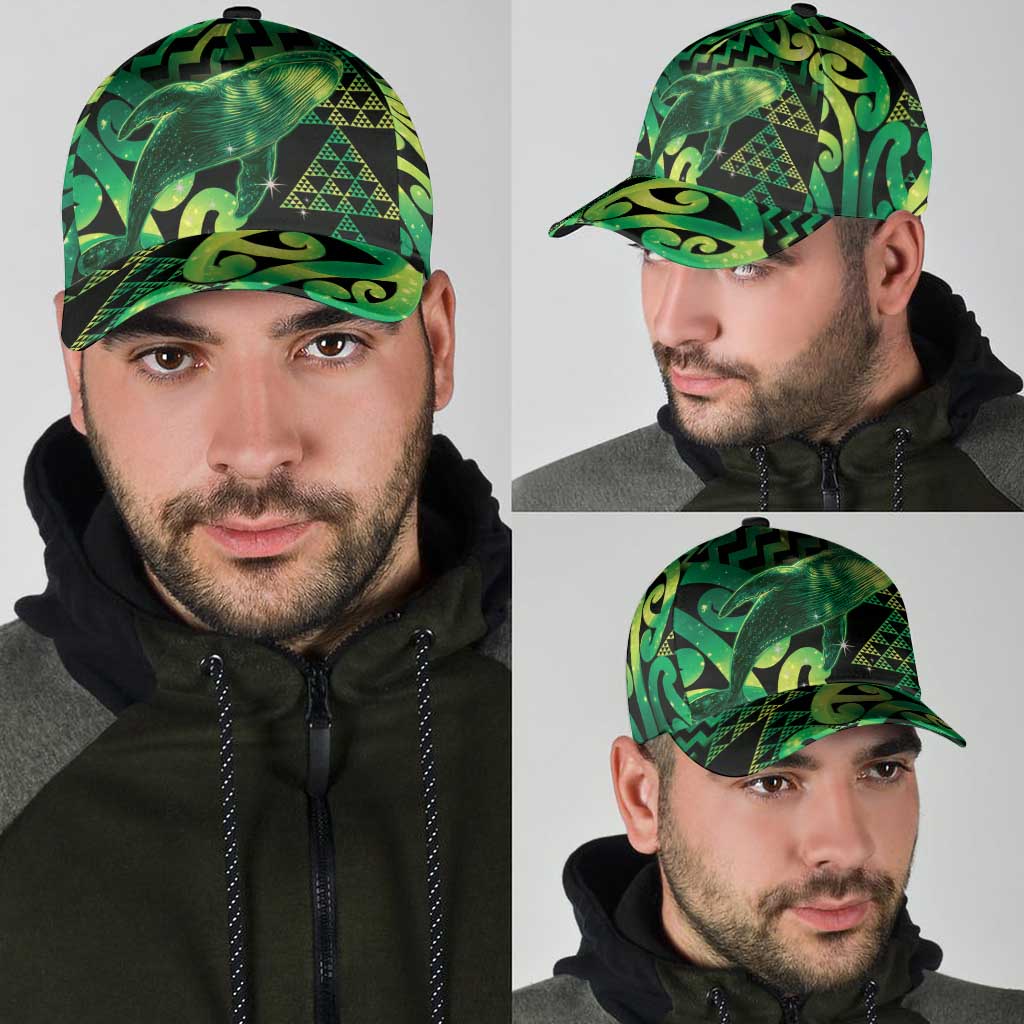 Humpback Whale Matariki New Zealand Classic Cap NZ Maori Paikea Poutama Luxury Green LT14 - Polynesian Pride