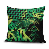 Humpback Whale Matariki New Zealand Pillow Cover NZ Maori Paikea Poutama Luxury Green LT14 Green - Polynesian Pride