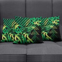 Humpback Whale Matariki New Zealand Pillow Cover NZ Maori Paikea Poutama Luxury Green LT14 - Polynesian Pride