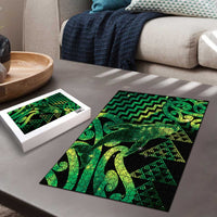 Humpback Whale Matariki New Zealand Puzzle NZ Maori Paikea Poutama Luxury Green LT14 - Polynesian Pride