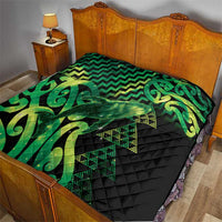 Humpback Whale Matariki New Zealand Quilt NZ Maori Paikea Poutama Luxury Green