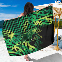 Humpback Whale Matariki New Zealand Sarong NZ Maori Paikea Poutama Luxury Green
