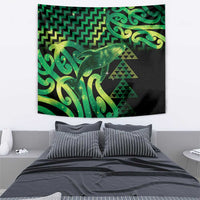 Humpback Whale Matariki New Zealand Tapestry NZ Maori Paikea Poutama Luxury Green
