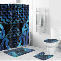 Taniko Motifs Matariki New Zealand Bathroom Set NZ Niho Taniwha Poutama