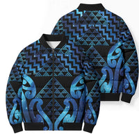 Taniko Motifs Matariki New Zealand Bomber Puffer Jacket NZ Niho Taniwha Poutama LT14 - Polynesian Pride