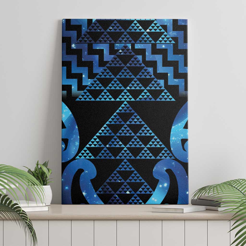 Taniko Motifs Matariki New Zealand Canvas Wall Art NZ Niho Taniwha Poutama