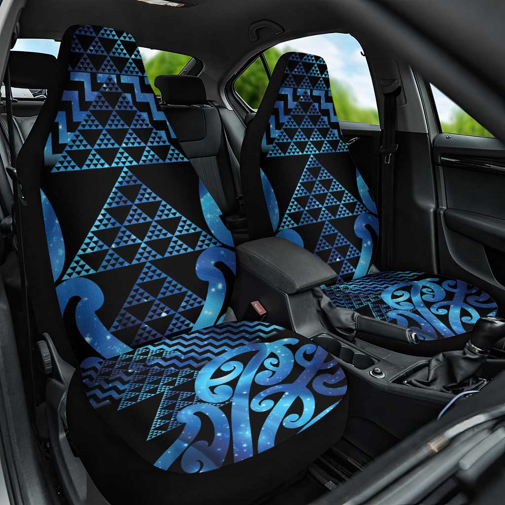 Taniko Motifs Matariki New Zealand Car Seat Cover NZ Niho Taniwha Poutama