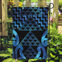 Taniko Motifs Matariki New Zealand Garden Flag NZ Niho Taniwha Poutama LT14 Garden Flag Blue - Polynesian Pride