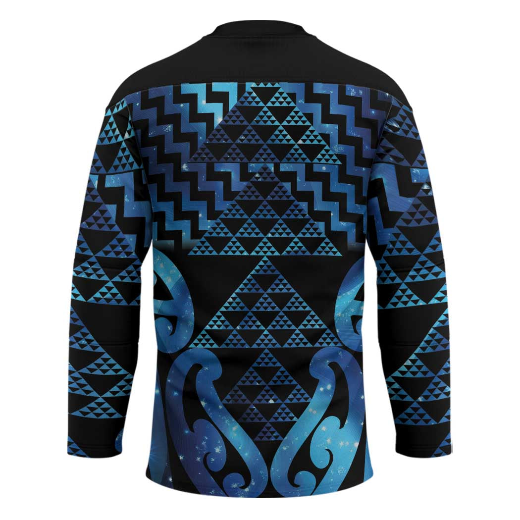 Taniko Motifs Matariki New Zealand Hockey Jersey NZ Niho Taniwha Poutama LT14 - Polynesian Pride