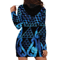 Taniko Motifs Matariki New Zealand Hoodie Dress NZ Niho Taniwha Poutama