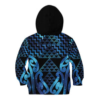 Taniko Motifs Matariki New Zealand Kid Hoodie NZ Niho Taniwha Poutama LT14 - Polynesian Pride