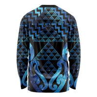 Taniko Motifs Matariki New Zealand Long Sleeve Shirt NZ Niho Taniwha Poutama LT14 - Polynesian Pride