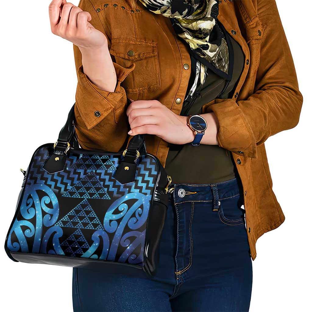 Taniko Motifs Matariki New Zealand Shoulder Handbag NZ Niho Taniwha Poutama