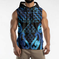 Taniko Motifs Matariki New Zealand Sleeveless Hoodie NZ Niho Taniwha Poutama LT14 - Polynesian Pride
