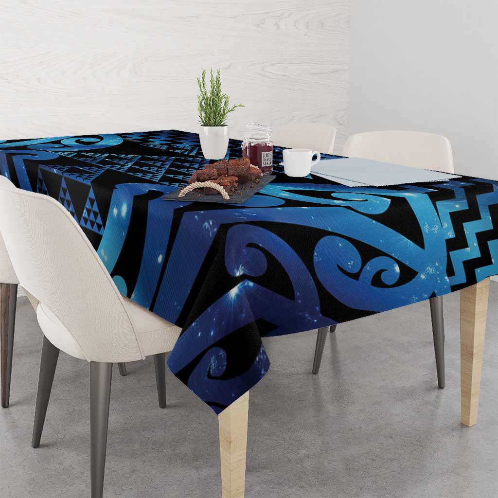 Taniko Motifs Matariki New Zealand Tablecloth NZ Niho Taniwha Poutama