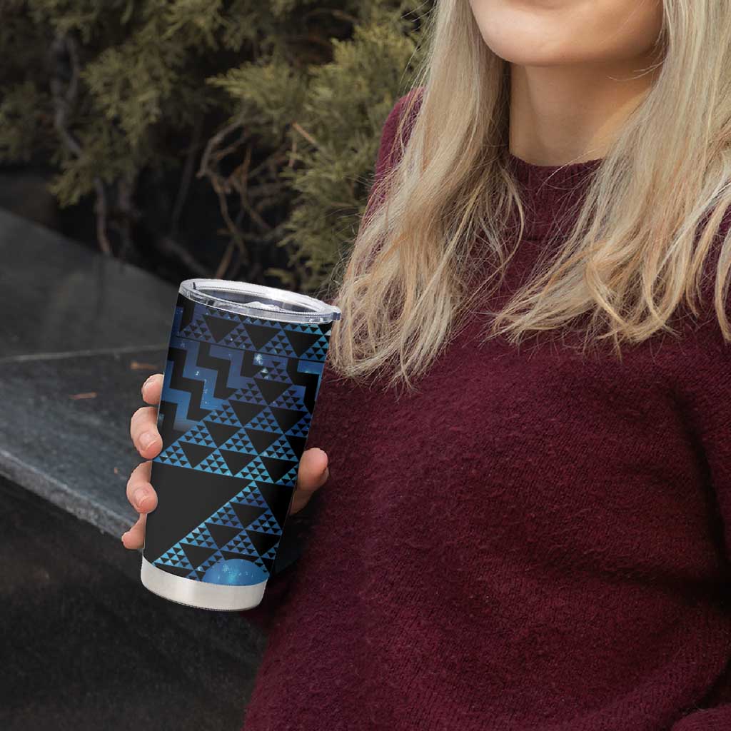 Taniko Motifs Matariki New Zealand Tumbler Cup NZ Niho Taniwha Poutama LT14 - Polynesian Pride