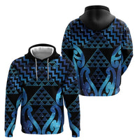Taniko Motifs Matariki New Zealand Zip Hoodie NZ Niho Taniwha Poutama LT14 - Polynesian Pride