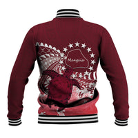 Cook Islands Mangaia Gospel Day Baseball Jacket Polynesian Art With Sea Turtle