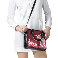 Cook Islands Mangaia Gospel Day Shoulder Handbag Polynesian Art With Sea Turtle