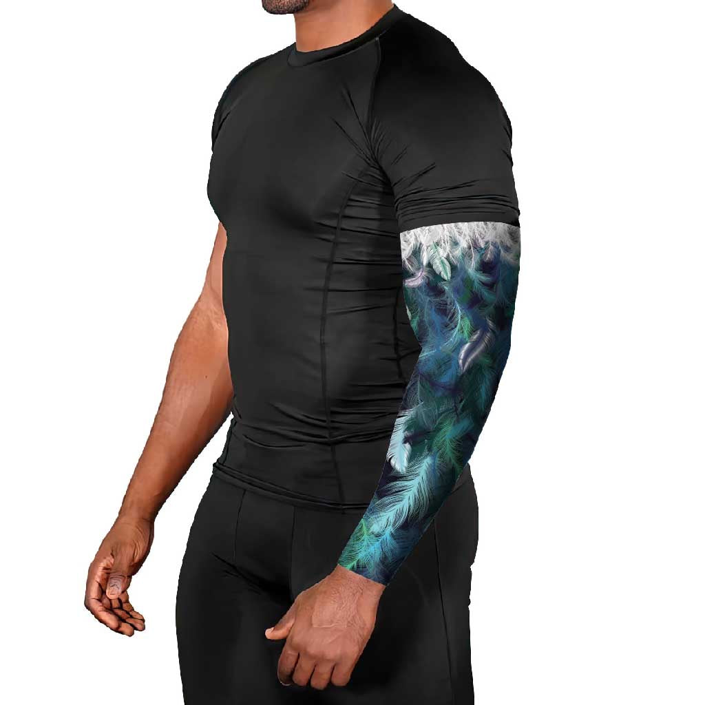 Aotearoa Korowai Motif Arm Sleeves Hei Tiki Poutama Maori Pattern - Polynesian Pride